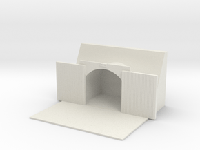 1/700 Large Open Tunnel in White Natural Versatile Plastic