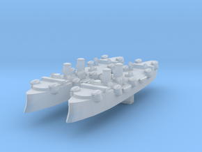 USS Baltimore (C-3) 1:6000 x2 in Tan Fine Detail Plastic