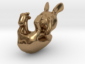 Tiny Rabbit in Natural Brass
