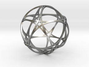 Pentragram Dodecahedron 1 (narrowest) in Natural Silver