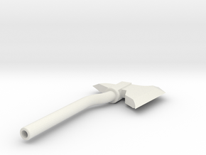 Throwing Axe in White Natural Versatile Plastic