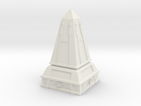 Temple Obelisk in White Natural Versatile Plastic