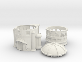 Temple Dome in White Natural Versatile Plastic