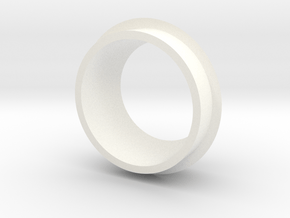 Star Bird turret ring in White Processed Versatile Plastic