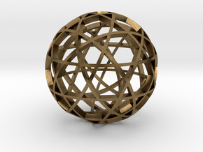 Dodecahedron Ball (narrow) in Natural Bronze