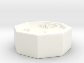 Octogon - 0.5" Berzerk in White Processed Versatile Plastic