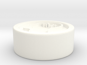 Circle Token - 0.5" Berzerk in White Processed Versatile Plastic