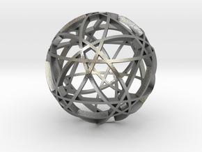 Pentagram Dodecahedron 2 (narrow) in Natural Silver
