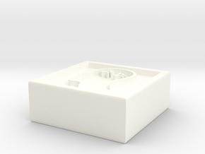 Square Token - 0.5" Berzerk in White Processed Versatile Plastic