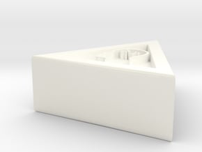 Triangle - 0.5" Berzerk in White Processed Versatile Plastic