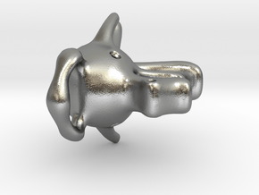 Dragoelephant Figurine in Natural Silver