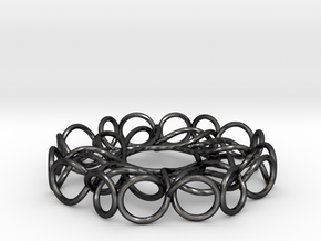 Torus Knot Pendant in Polished and Bronzed Black Steel