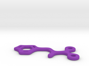 Phenylalanine Charm in Purple Processed Versatile Plastic