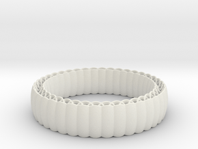Armadillo Bracelet in White Natural Versatile Plastic