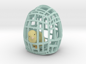The Easter Chick - a - Dee (Baby Blue) in Full Color Sandstone