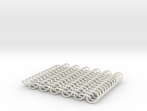 chainmail 6x12  in White Natural Versatile Plastic