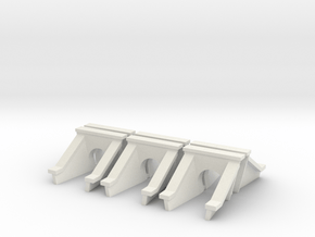 3 Foot Concrete Culvert HO Scale X 6 in White Natural Versatile Plastic