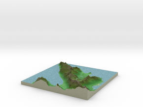 Terrafab generated model Mon Apr 07 2014 22:18:48  in Full Color Sandstone