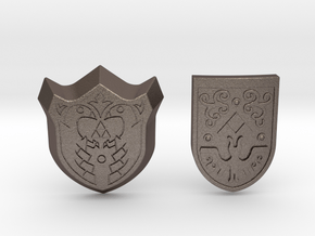 Toon Shield Pack in Polished Bronzed Silver Steel