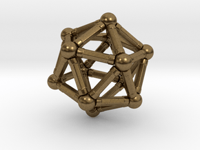 Icosahedron Magnetix in Natural Bronze