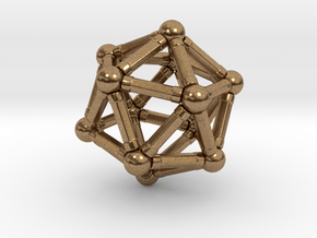 Icosahedron Magnetix in Natural Brass