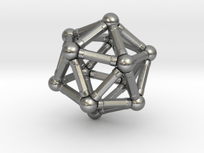 Icosahedron Magnetix in Natural Silver