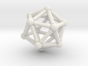 Icosahedron Magnetix in White Natural Versatile Plastic