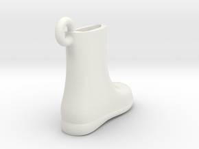 Boot pendant in White Natural Versatile Plastic