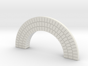 Brick Arch HO 02 in White Natural Versatile Plastic