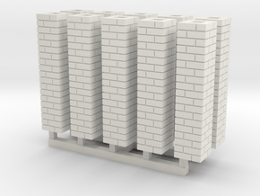 Single Brick Pier HO X 10 in White Natural Versatile Plastic