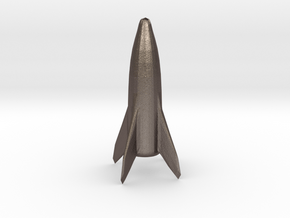 Rocket Top for No.2 Pencil in Polished Bronzed Silver Steel