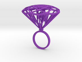 Diamond Bird Steel in Purple Processed Versatile Plastic