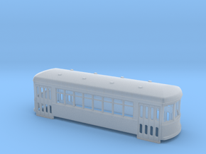 N gauge short trolley City car 8 window in Tan Fine Detail Plastic