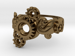 Tri-Gear Mech Ring size 10 in Natural Bronze