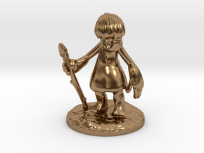 Urg full-color miniature statue in Natural Brass