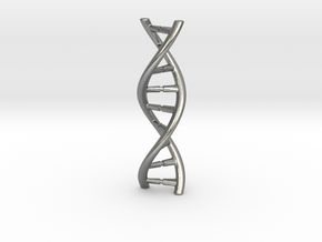 DNA pendant in Natural Silver
