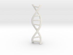 DNA pendant in White Natural Versatile Plastic