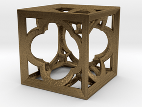 Cubic Fractal K33 small in Natural Bronze