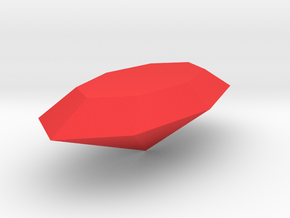 Build A Gem  Pendant Gem   in Red Processed Versatile Plastic