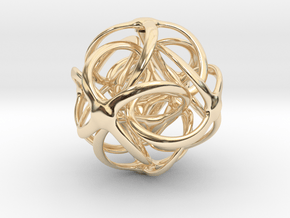 OCTA Uno - 1" inch - 2.5cm  in 14K Yellow Gold