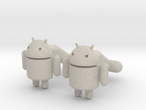 Android Cufflinks in Natural Sandstone