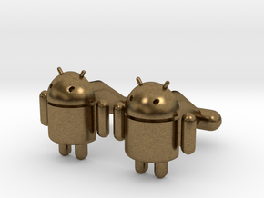 Android Cufflinks in Natural Bronze