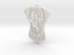 Cute pet pendant. in White Natural Versatile Plastic