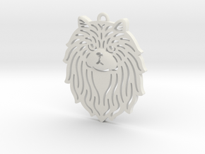 Cute pet pendant in White Natural Versatile Plastic