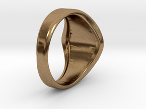 Masonic Ring Size 9 in Natural Brass