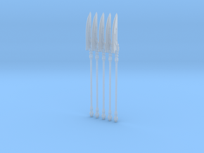 Techno-Glaive 001a (x5) in Tan Fine Detail Plastic