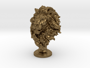 Lion Chess Piece 50mm in Natural Bronze