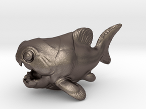 Dunkleosteus Chubbie 1 in Polished Bronzed Silver Steel