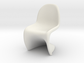 Panton Chair Scale 1/10 (10%) in White Natural Versatile Plastic