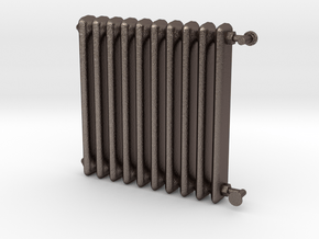 1:24 Scale- Radiator in Polished Bronzed Silver Steel
